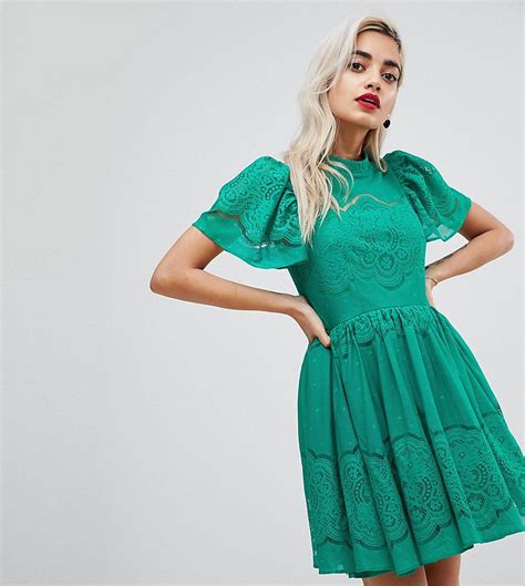 asos puff sleeve dress